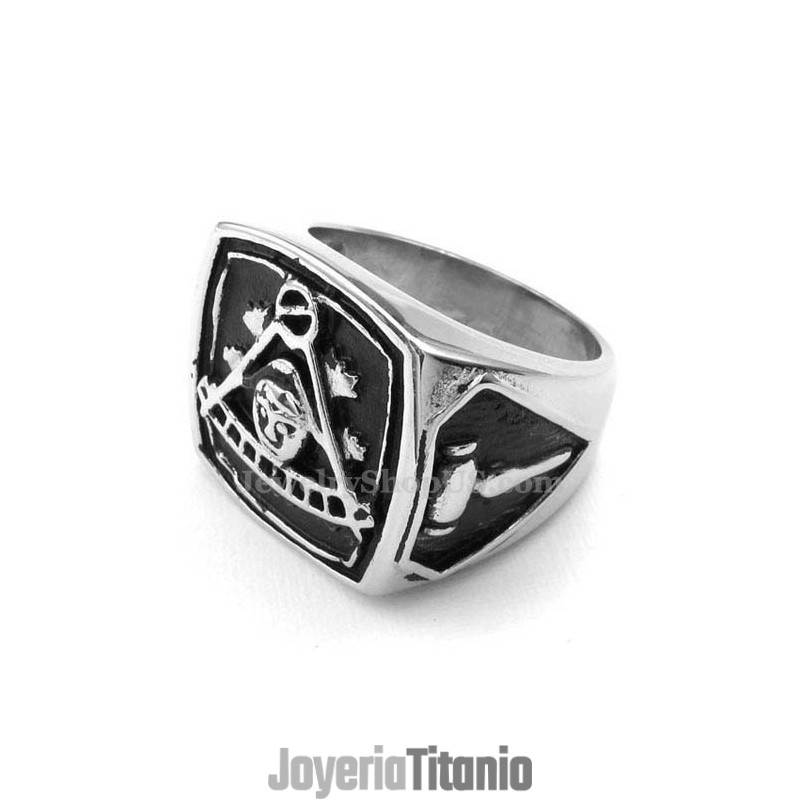 Anillo Masónico De Titanio