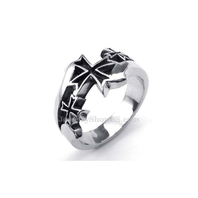 Anillo De Cruz De Titanio Anillo De Cruz De Titanio