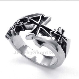 Anillo De Cruz De Titanio