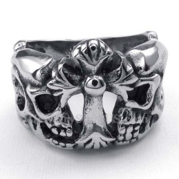 Anillo De Cruz De Titanio