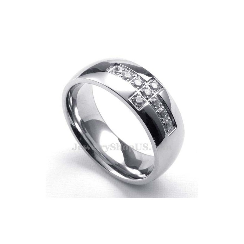 Anillo De Cruz De Titanio Anillo De Cruz De Titanio