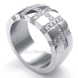 Anillo De Cruz De Titanio