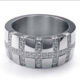 Anillo De Cruz De Titanio