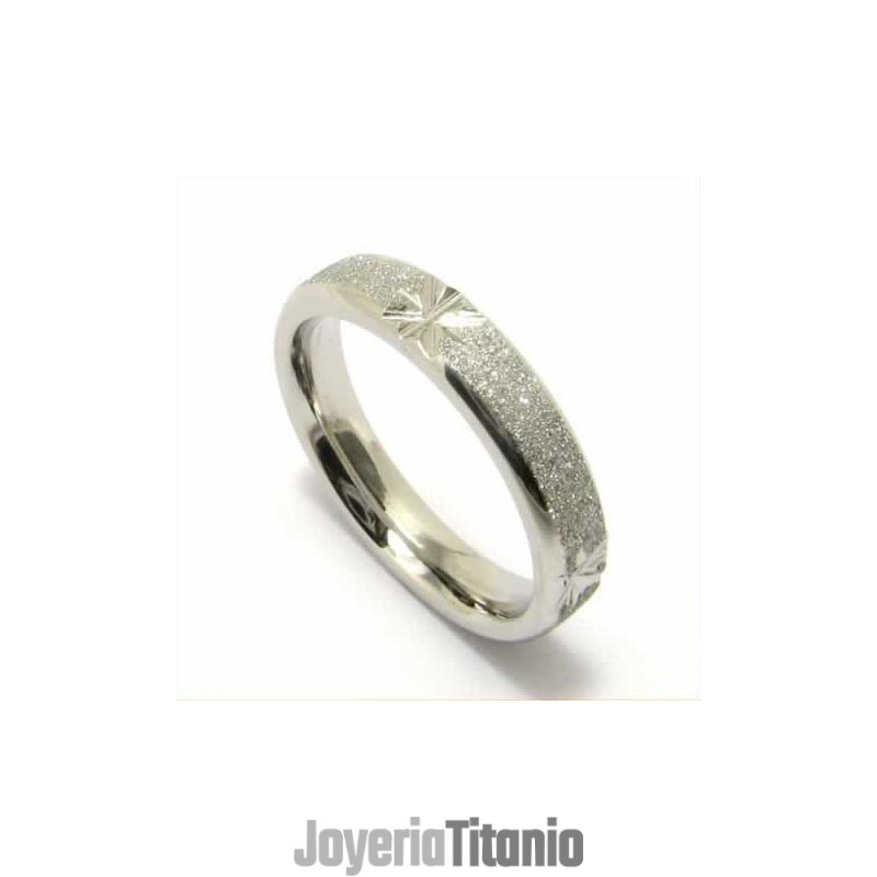 Anillo De Titanio Cepillado De 4 Mm Anillo De Titanio Cepillado De 4 Mm