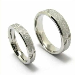 Anillo De Titanio Cepillado De 4 Mm
