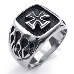Anillo De Cruz De Titanio