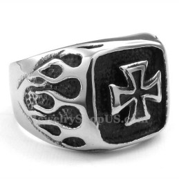 Anillo De Cruz De Titanio
