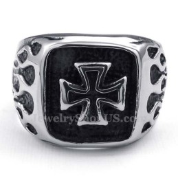 Anillo De Cruz De Titanio