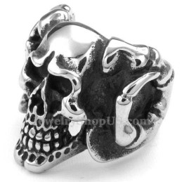 Anillo De Calavera De Titanio