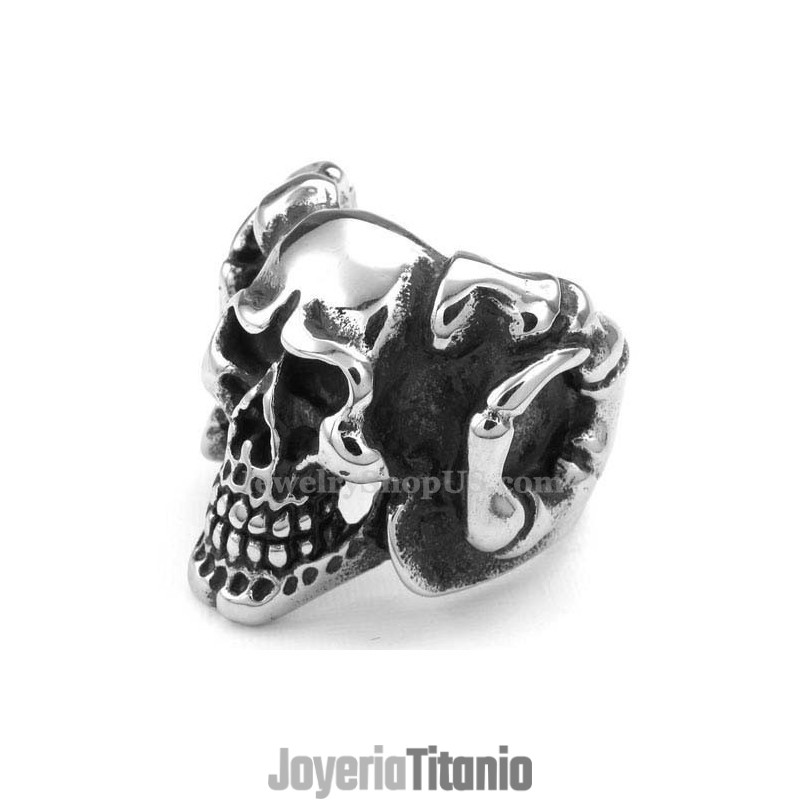 Anillo De Calavera De Titanio Anillo De Calavera De Titanio