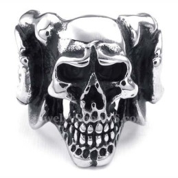 Anillo De Calavera De Titanio