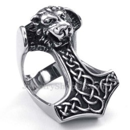 Anillo Masónico De Titanio Con León
