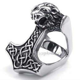 Anillo Masónico De Titanio Con León