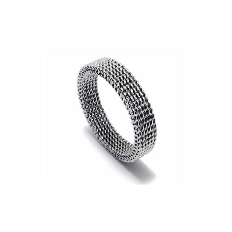 Anillo De Titanio Unisex De Malla De 4 Mm Anillo De Titanio Unisex De Malla De 4 Mm