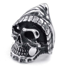 Anillo De Calavera De Titanio
