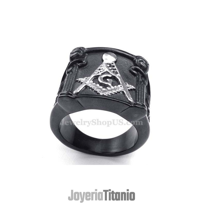 Anillo Masónico De Titanio Anillo Masónico De Titanio
