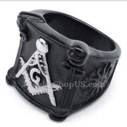 Anillo Masónico De Titanio