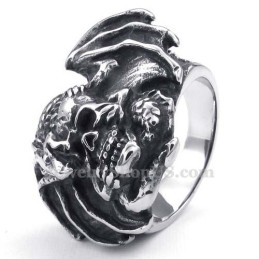 Anillo De Calavera De Titanio