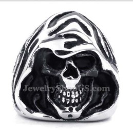 Anillo De Mago Con Calavera De Titanio