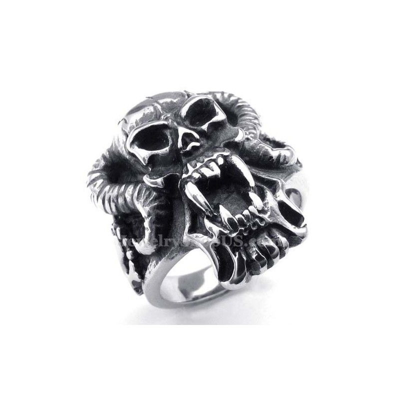 Anillo De Calavera De Titanio Anillo De Calavera De Titanio