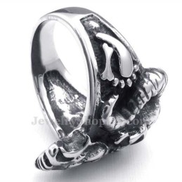 Anillo De Calavera De Titanio