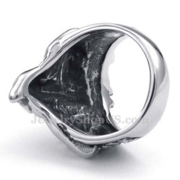 Anillo De Calavera De Titanio