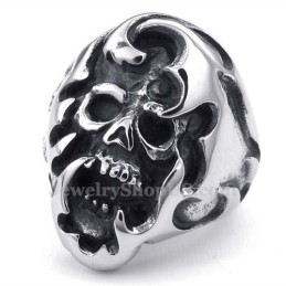 Anillo De Calavera De Titanio
