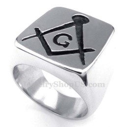 Anillo Masónico De Titanio