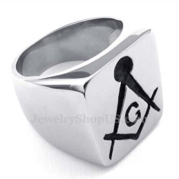 Anillo Masónico De Titanio