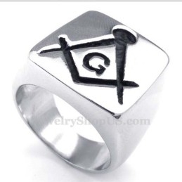Anillo Masónico De Titanio