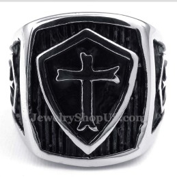 Anillo De Cruz De Titanio