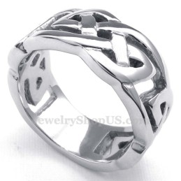 Anillo De Titanio Con El Martillo De Thor
