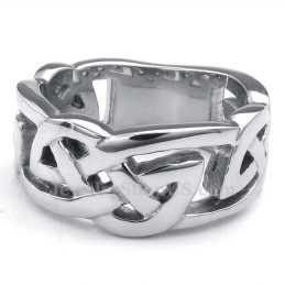 Anillo De Titanio Con El Martillo De Thor