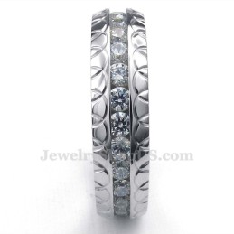 Anillo Redondo De Titanio Con Circonita Blanca