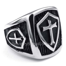Anillo De Cruz De Titanio