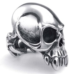 Anillo De Calavera De Titanio