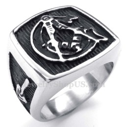 Anillo Masónico De Titanio