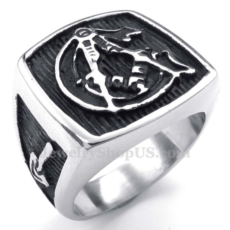Anillo Masónico De Titanio
