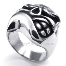 Anillo De Calavera De Titanio