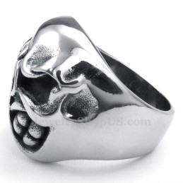 Anillo De Calavera De Titanio
