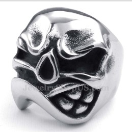 Anillo De Calavera De Titanio