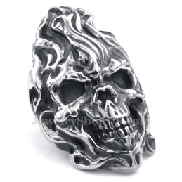 Anillo De Calavera De Titanio