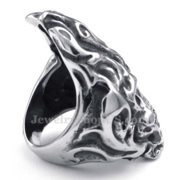 Anillo De Calavera De Titanio