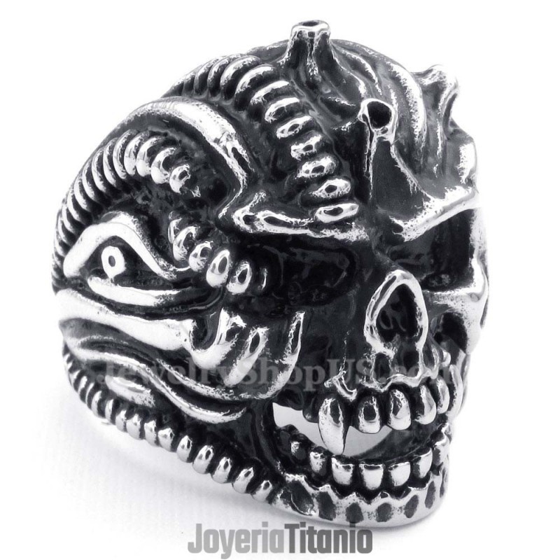 Anillo De Calavera De Titanio Anillo De Calavera De Titanio