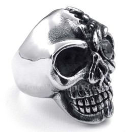 Anillo De Calavera De Titanio