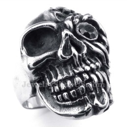 Anillo De Calavera De Titanio