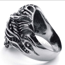 Anillo De Calavera De Titanio