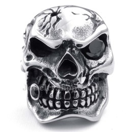 Anillo De Calavera De Titanio