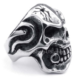 Anillo De Calavera De Titanio