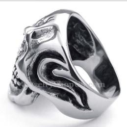 Anillo De Calavera De Titanio
